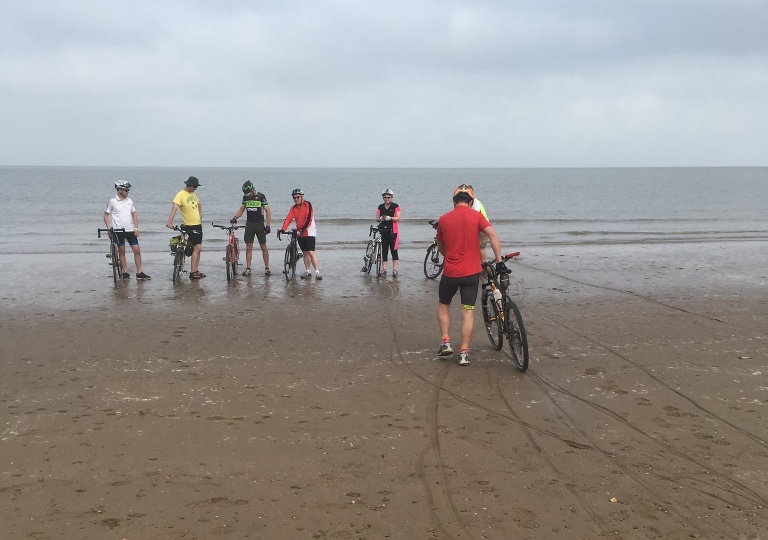 Unofficial start at Sand Bay