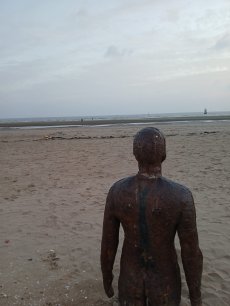 Statues on Crosby beach