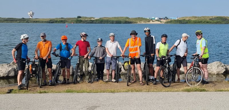 The start on Crosby beach